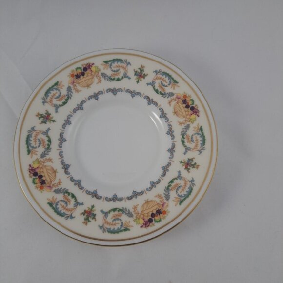 Aynsley Banquet Flat Demitasse Cup Saucer Set Fine Bone China England - Picture 6 of 16